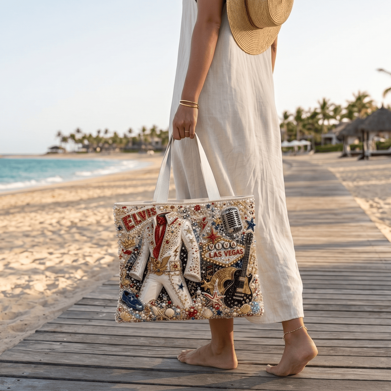 ELV Summer Vibes Tote Bag HTTT
