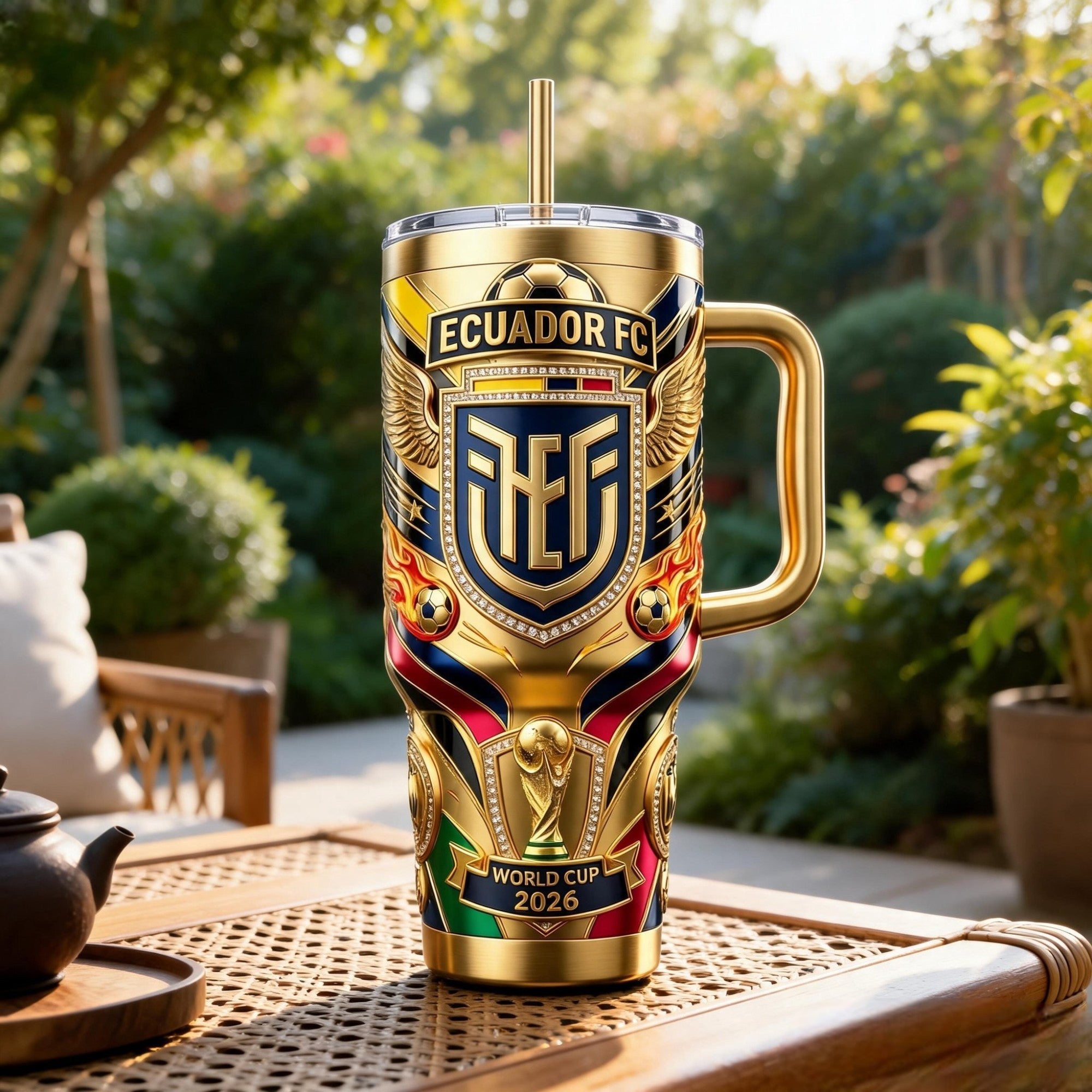 ECDF 40oz Tumbler With Handle PDL