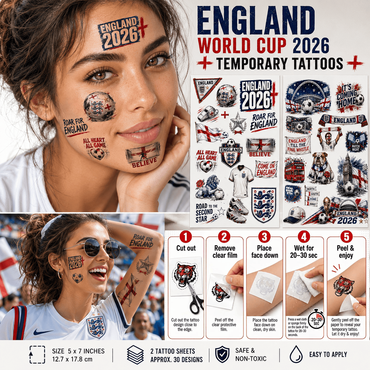 ENG Premium Temporary Tattoo HTTT