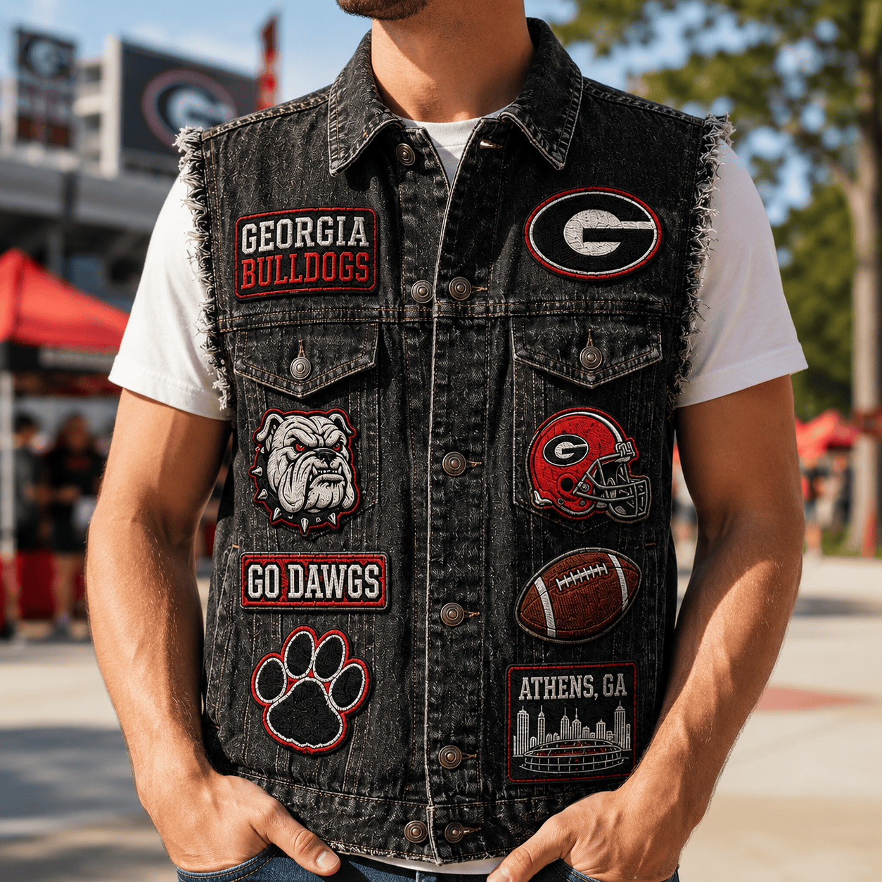 GGBD PREMIUM DENIM VEST TTNL
