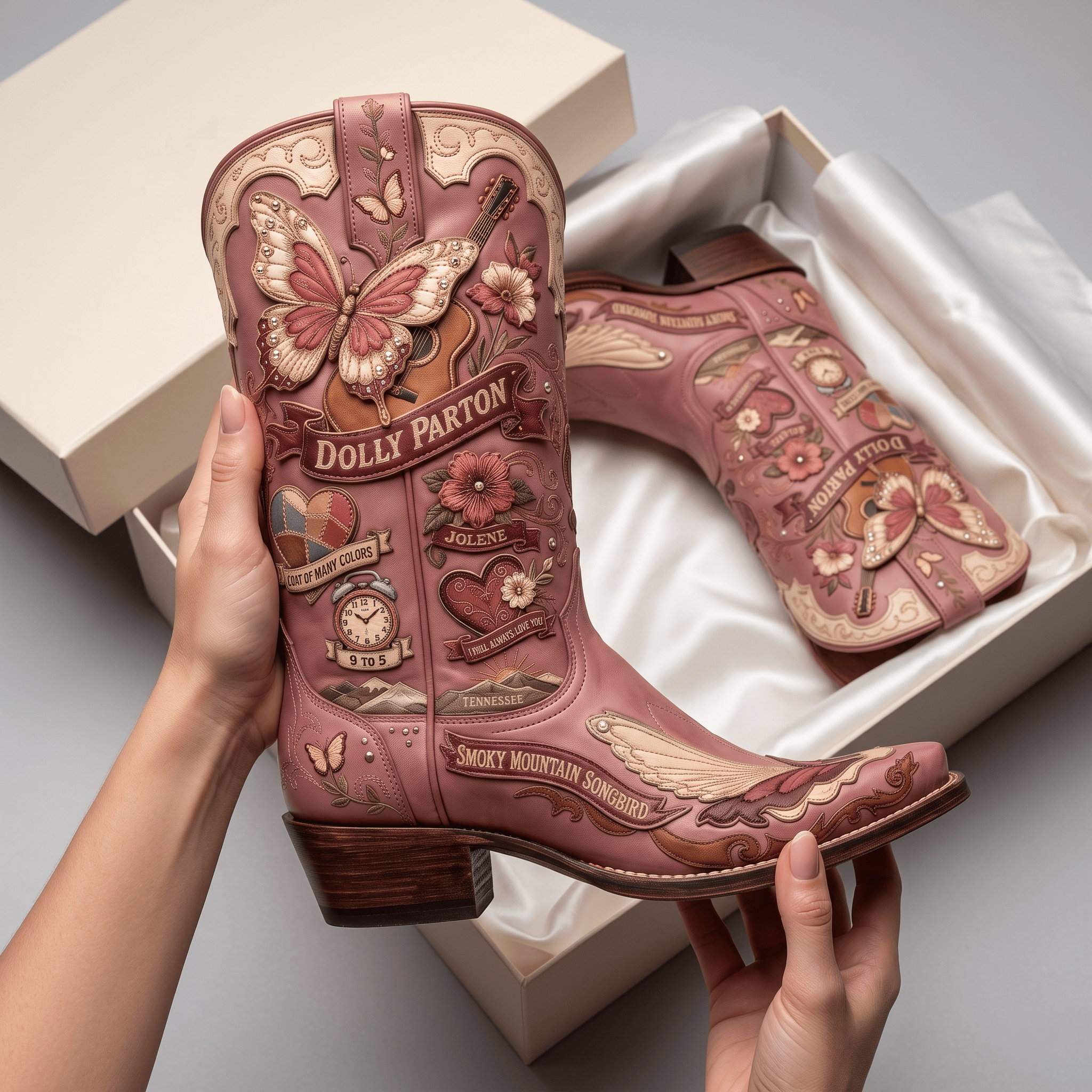 DLPT WESTERN COWBOY BOOTS HTTT