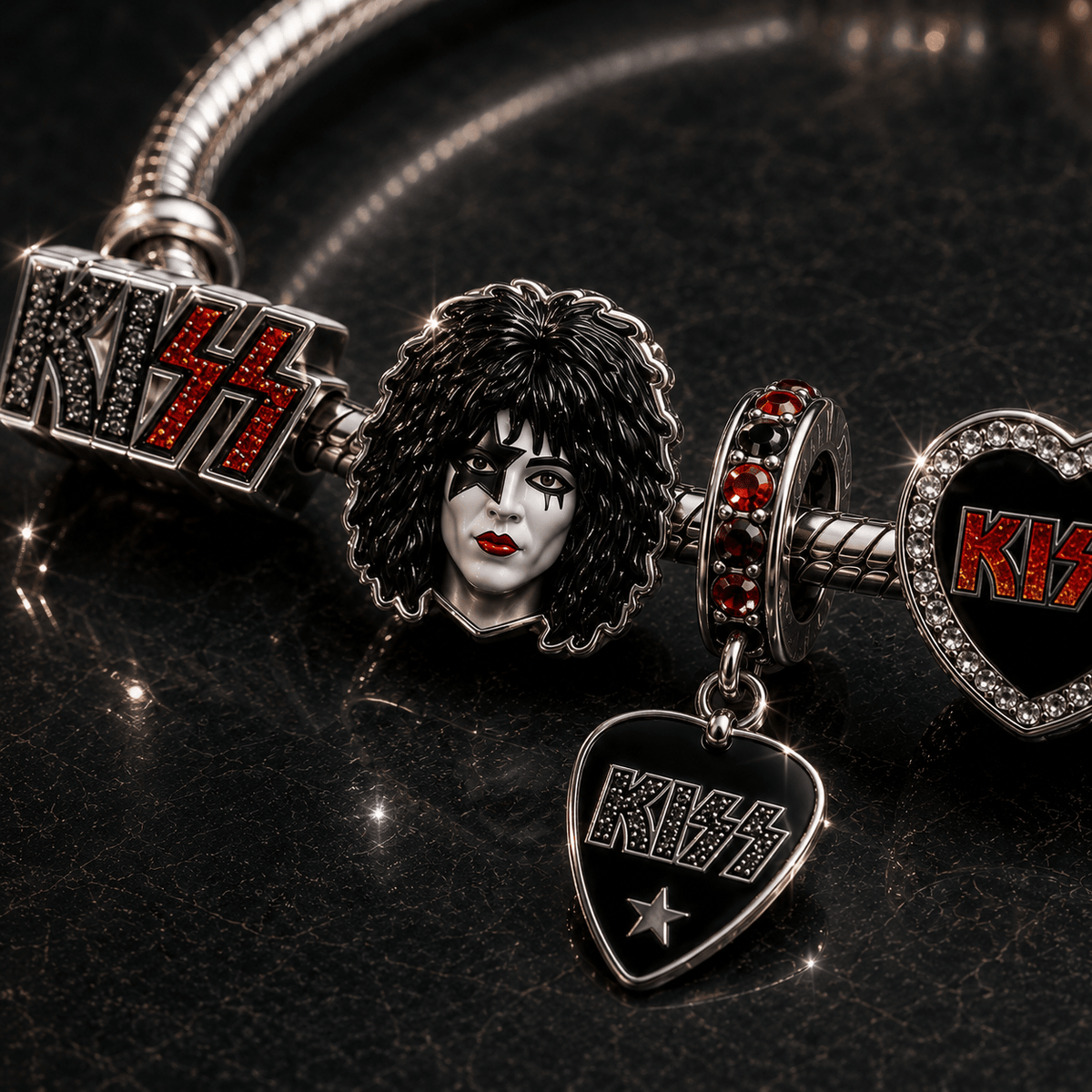 KSS Silver Charm Bracelet Set BMD