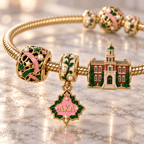AKA Gold Charm Bracelet Set HQH