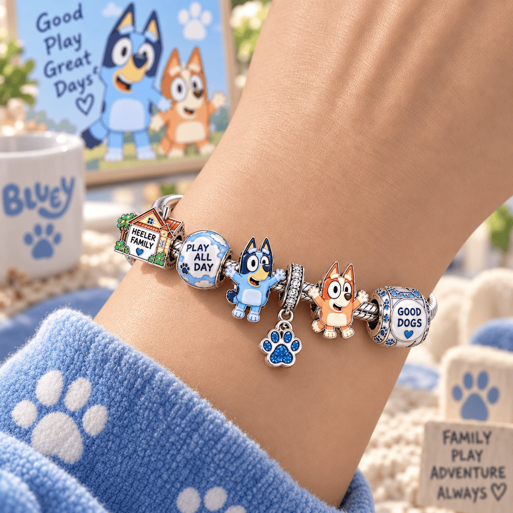 BLU Silver Charm Bracelet Set PTT
