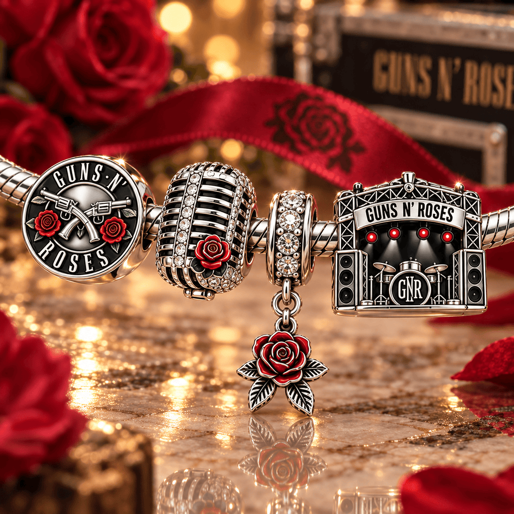 GNR Silver Charm Bracelet Set VTH