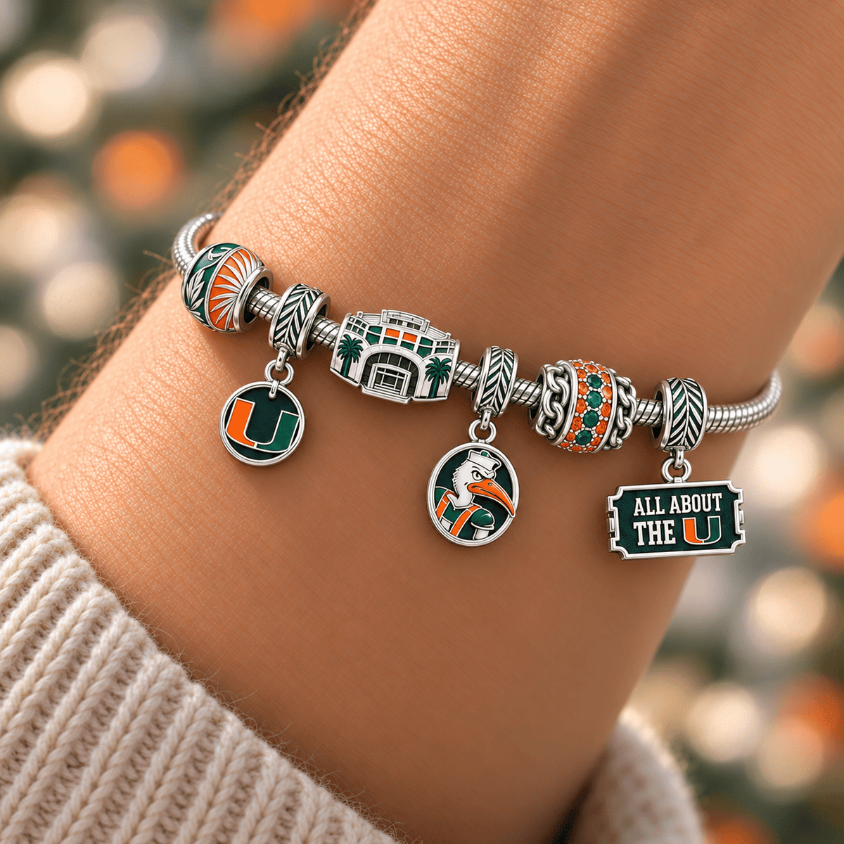MHC Silver Charm Bracelet Set HQH