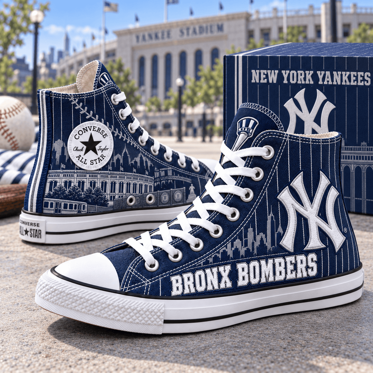 PREMIUM NYY HIGH-TOP SNEAKERS HQH