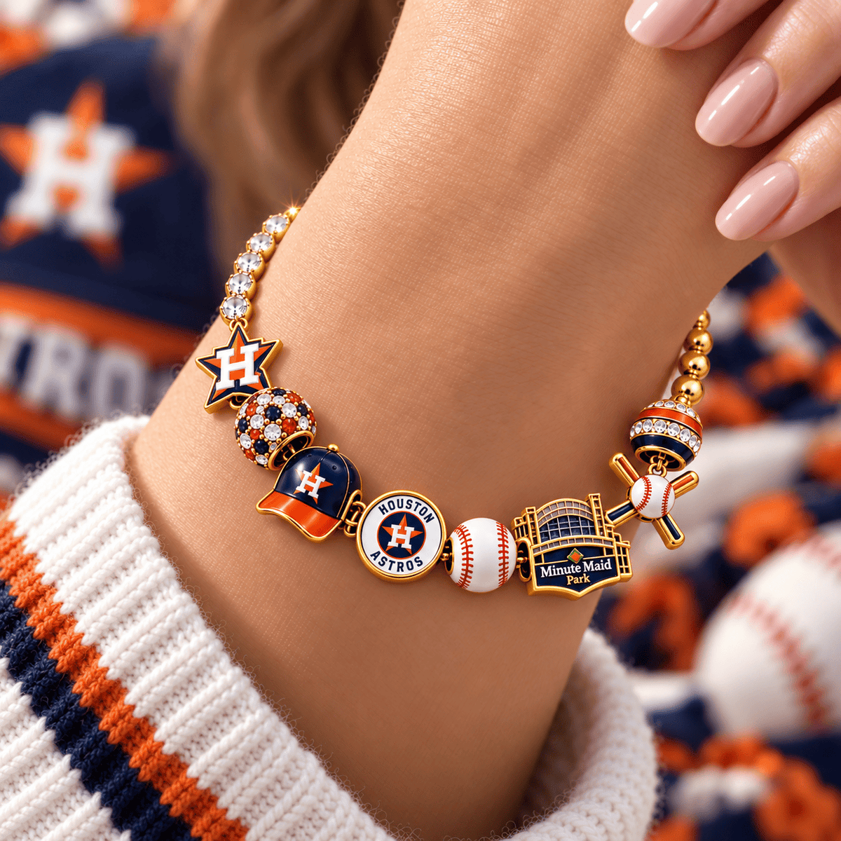 HTA Gold Charm Bracelet Set BMD