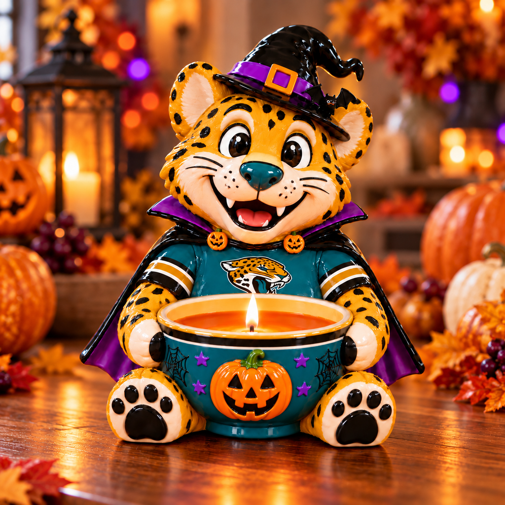 JSVJ Halloween Candle Holder – Spooky Game Day Decor PNPA
