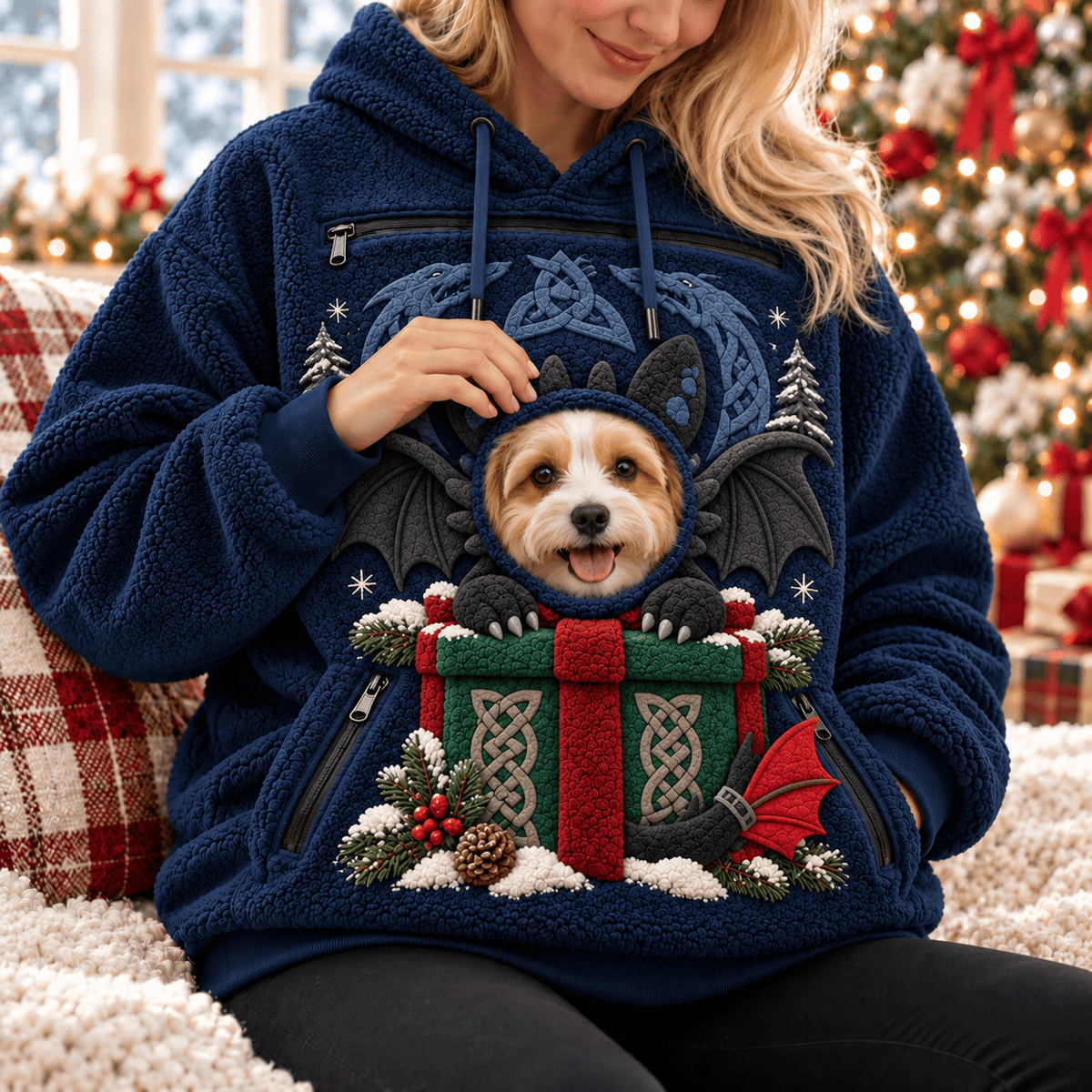 HTTYD PREMIUM Christmas Pet Pouch Hoodie NPL