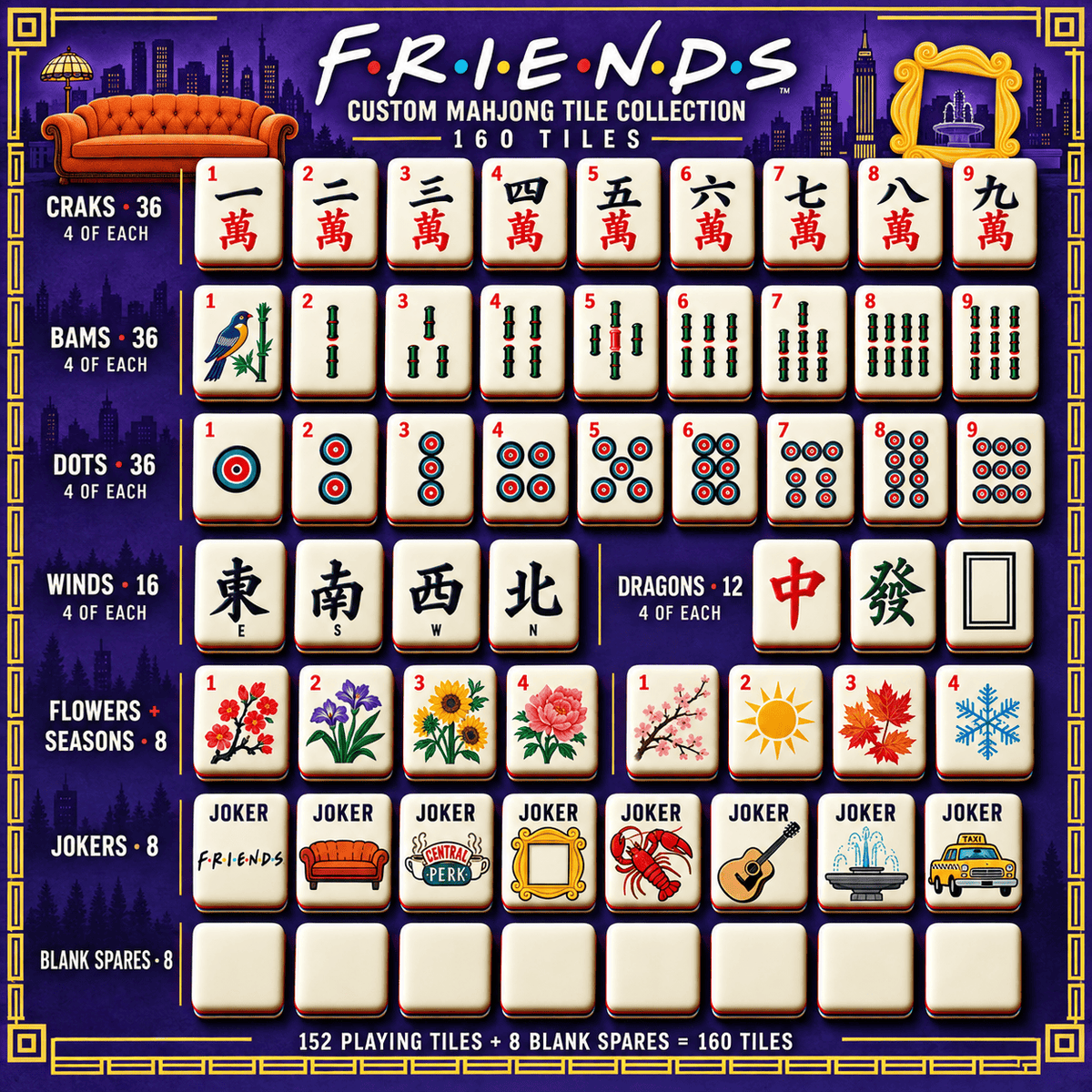 FRS Premium Mahjong Set – Game Night Edition PNPA