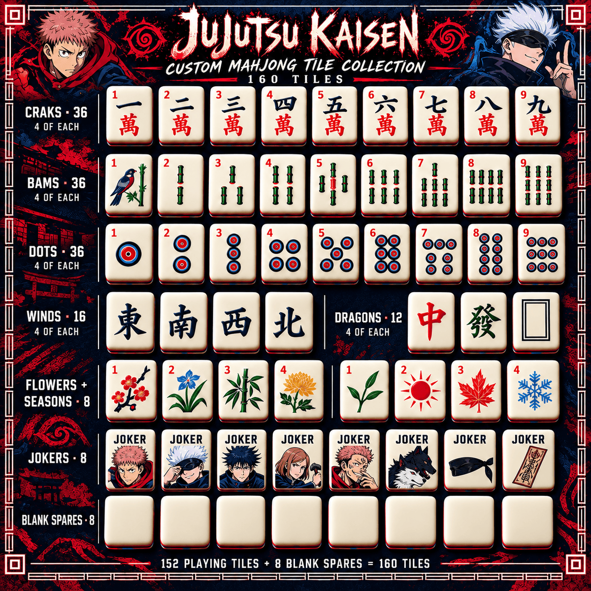 JKS Premium Mahjong Set – Game Night Edition PNPA