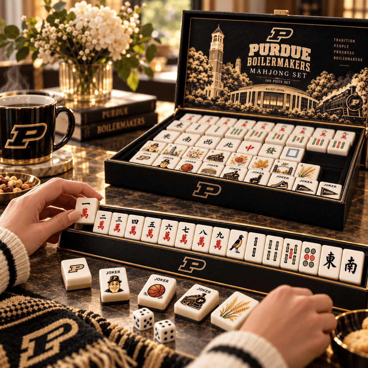 Premium PDB Mahjong Tiles Set TNSM