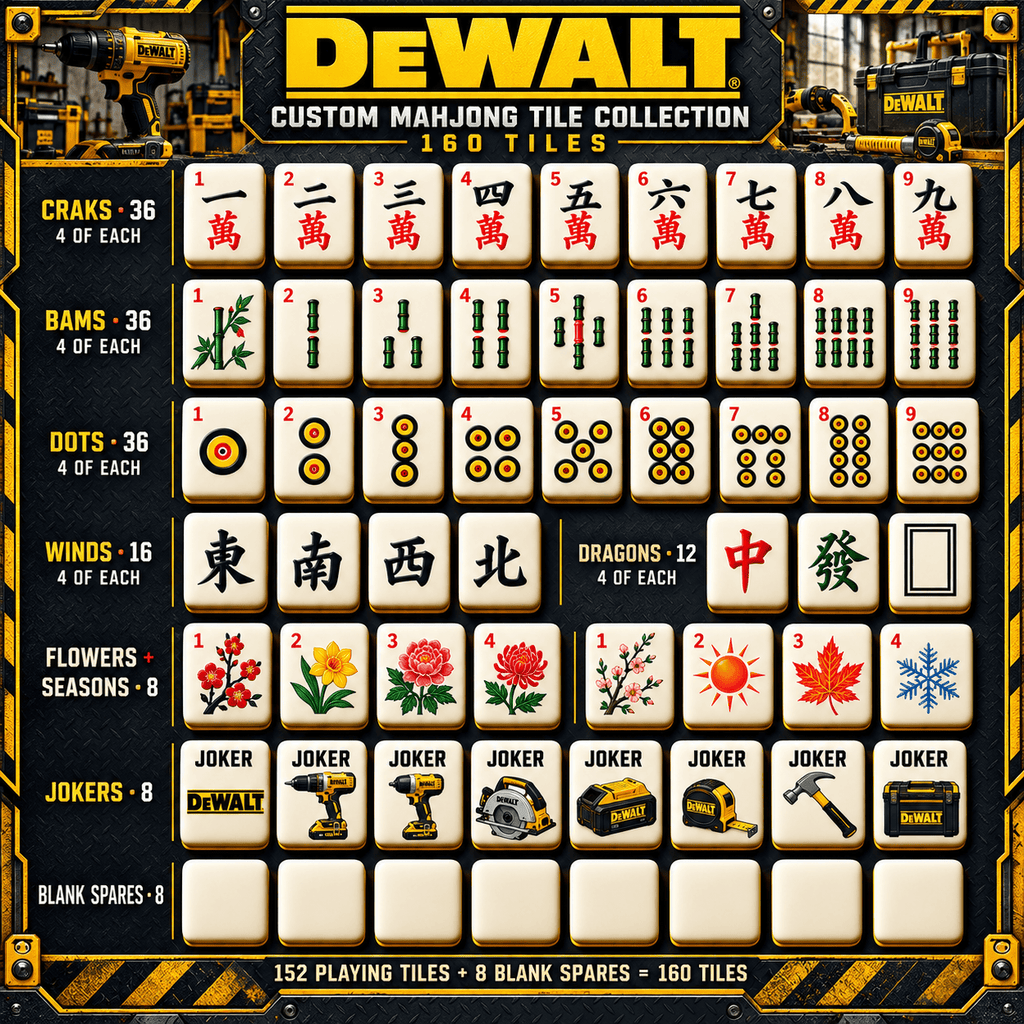 DWT Premium Mahjong Set – Game Night Edition PNPA