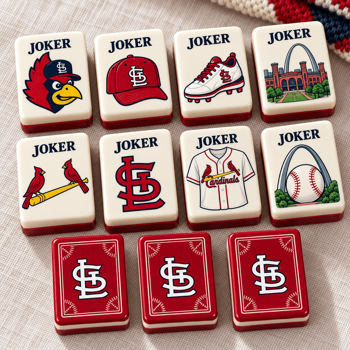 Premium SLVC Mahjong Tiles Set PVNA