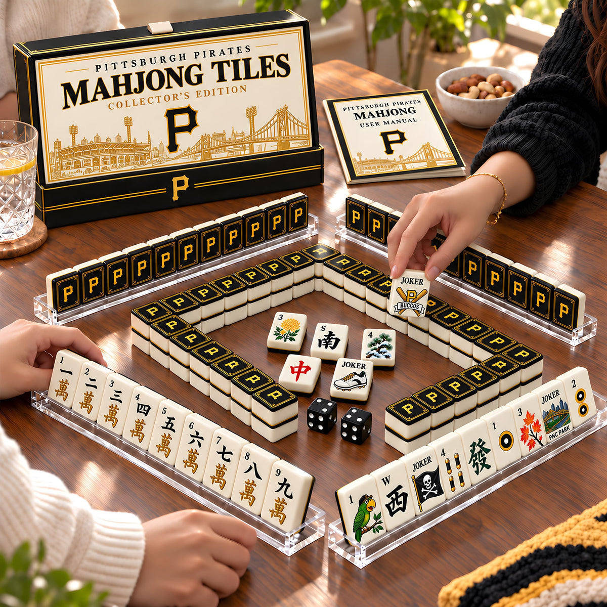 Premium PITTS Mahjong Tiles Set PVNA