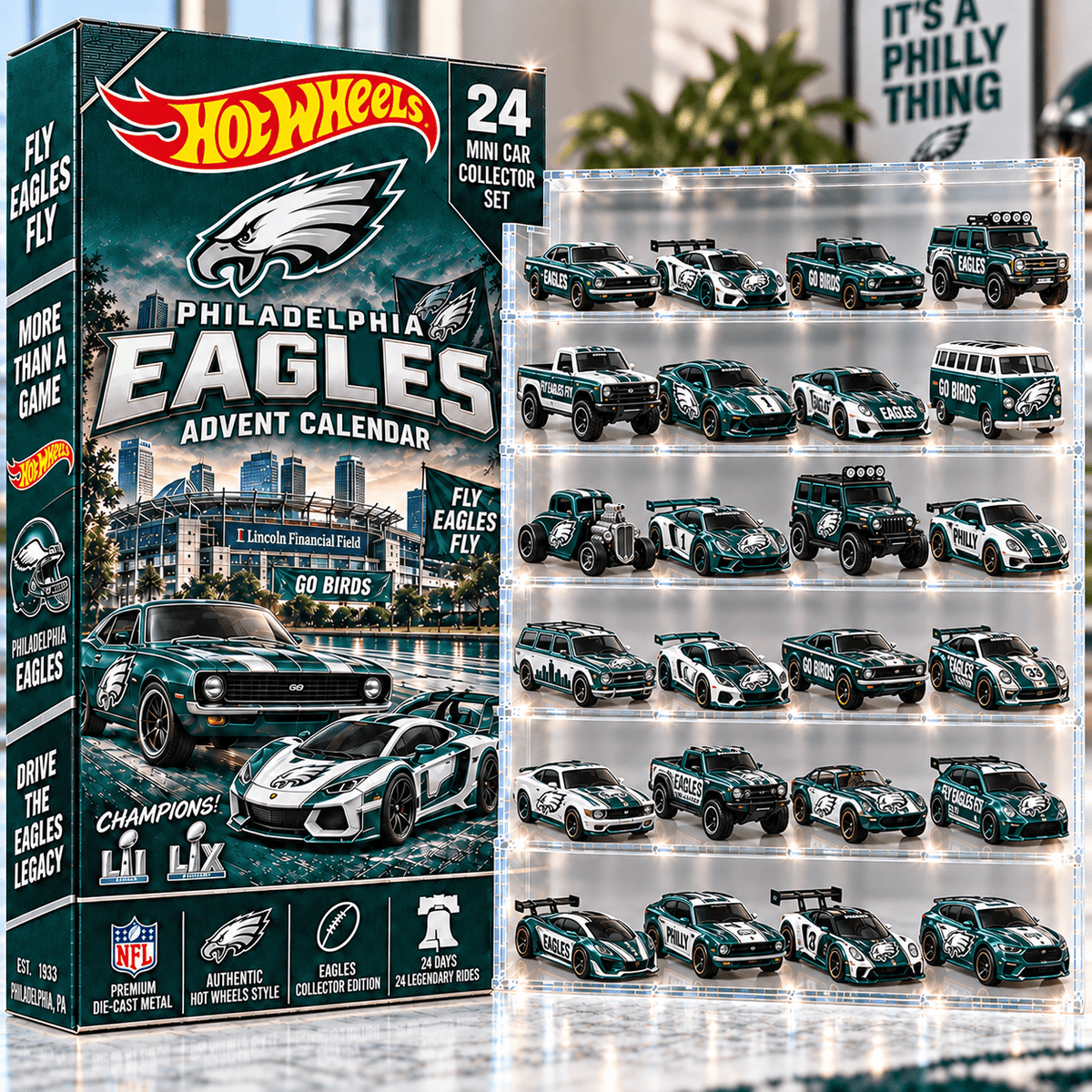 PLDE Premium Mini Car Advent Calendar LNTH