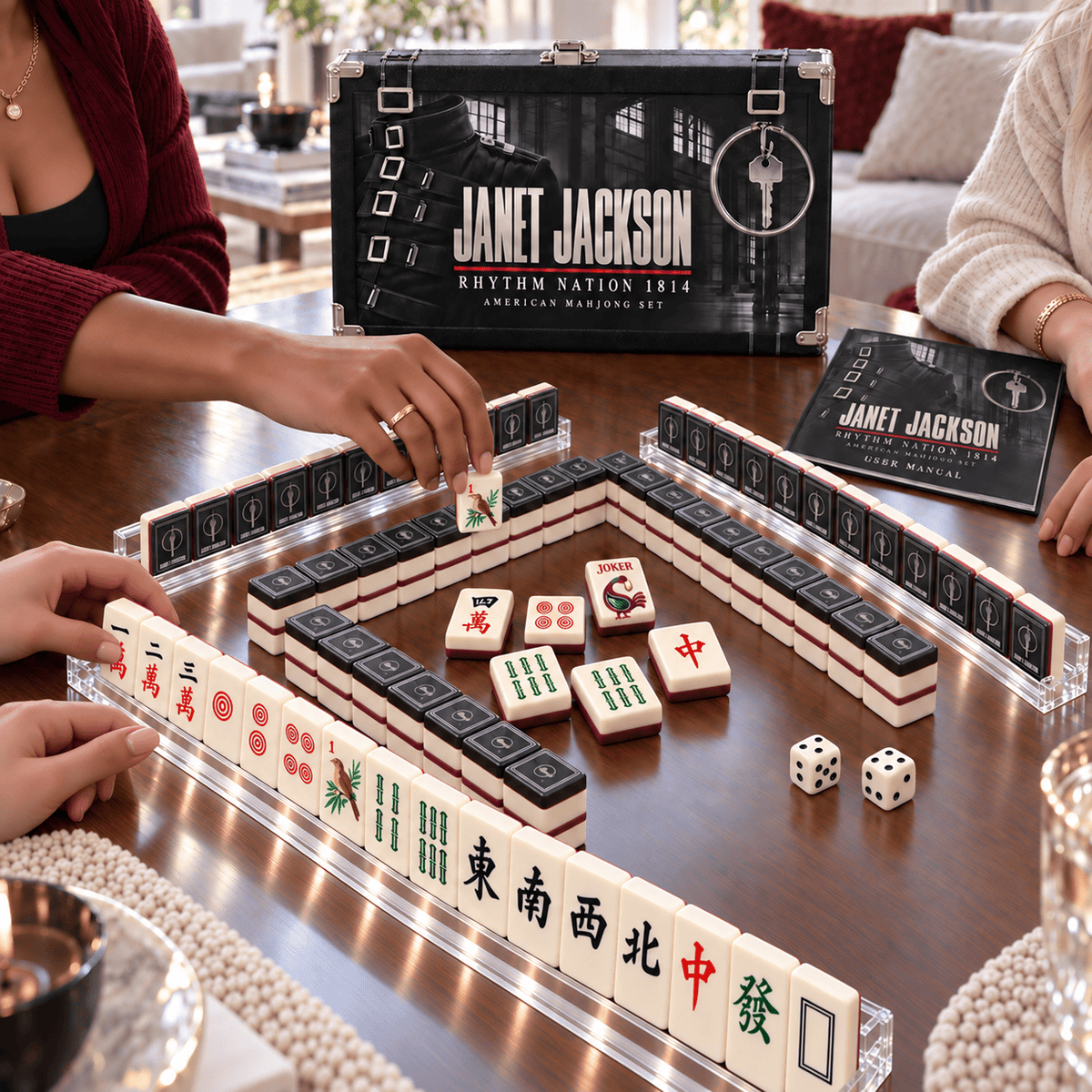 Premium JNJS Mahjong Tiles Set TTMH